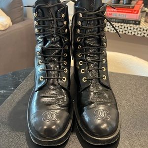 Chanel Combat Boots